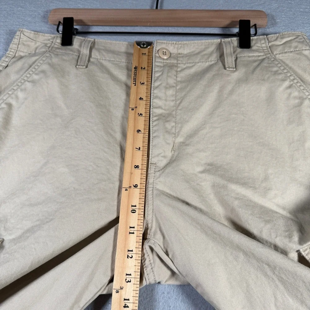 Levis 94 Baggy Cargo Pants Tan Khaki 100% Cotton Utility Drawstring 32x30 A4707